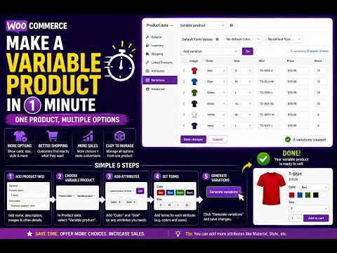 Create a variable product