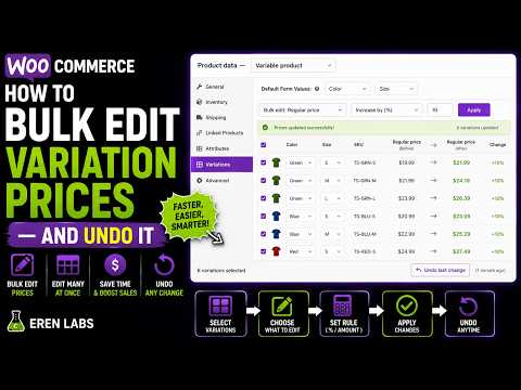Bulk edit prices & stock