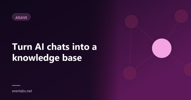 Cover illustration for the article: Turning Your AI Chats into a Knowledge Base You’ll Actually Use
