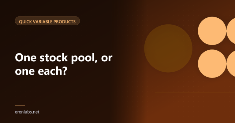 Cover illustration for the article: Should Your WooCommerce Variations Share One Stock Pool?